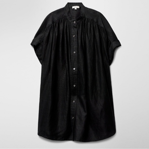 Wilfred Tops - Aritzia Wilfred Black Bertillon Blouse Size Small